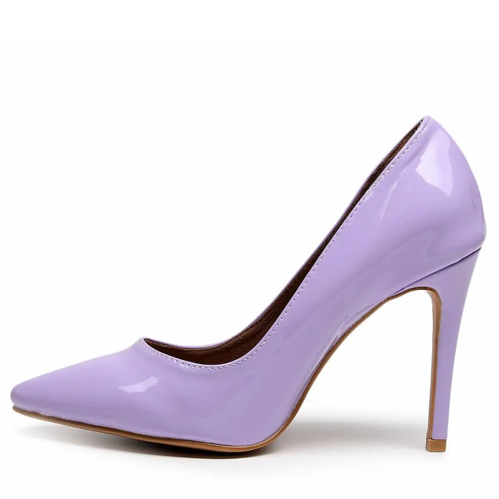 Adira - Lavender Vegan Patent - Street Sole