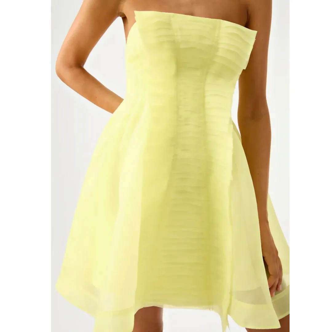 Aje Astrid Strapless Mini Dress