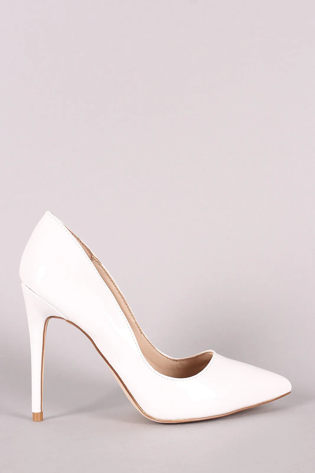 Anne Michelle Patent Pointy Toe Stiletto Pump