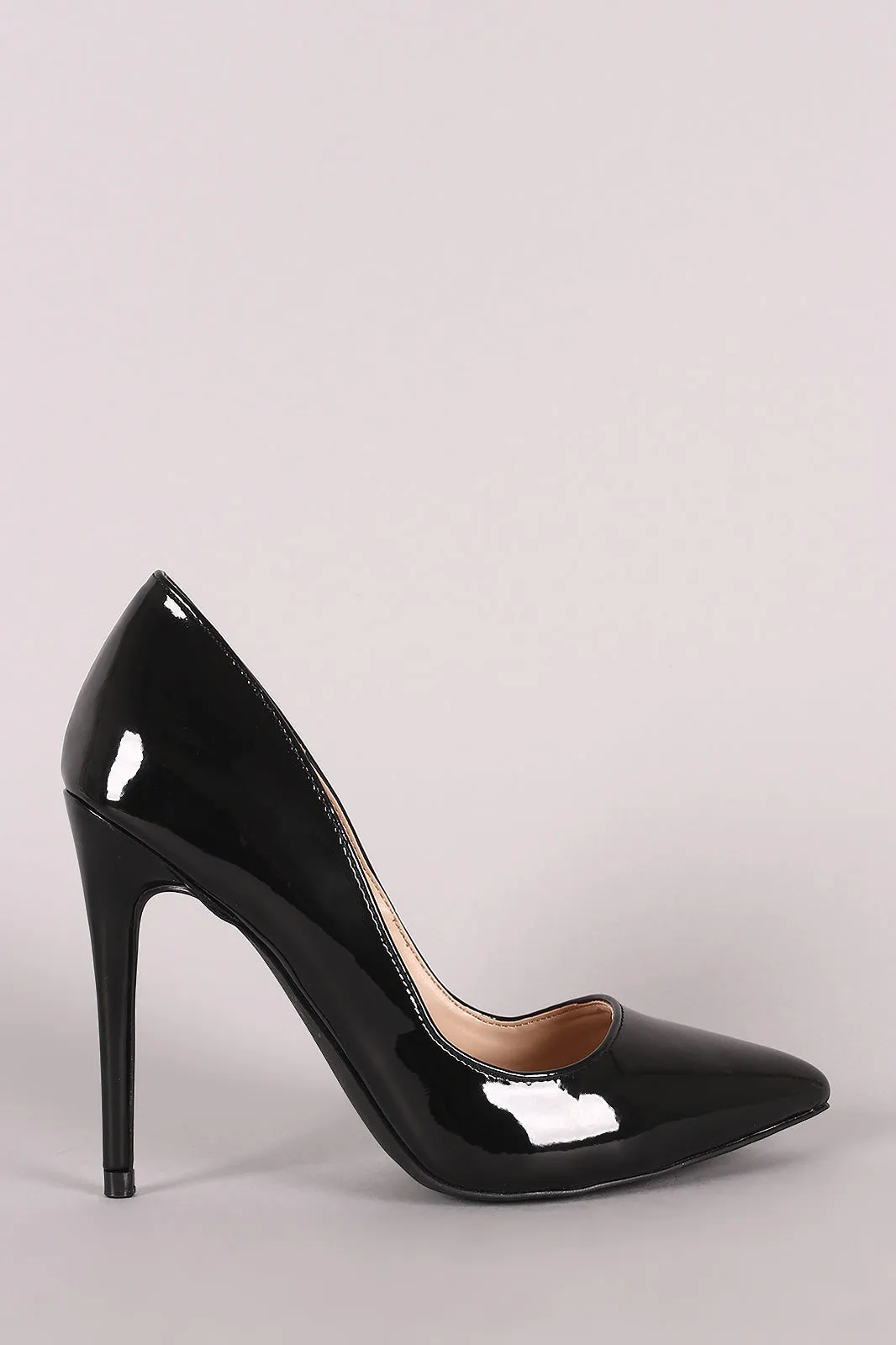 Anne Michelle Patent Pointy Toe Stiletto Pump