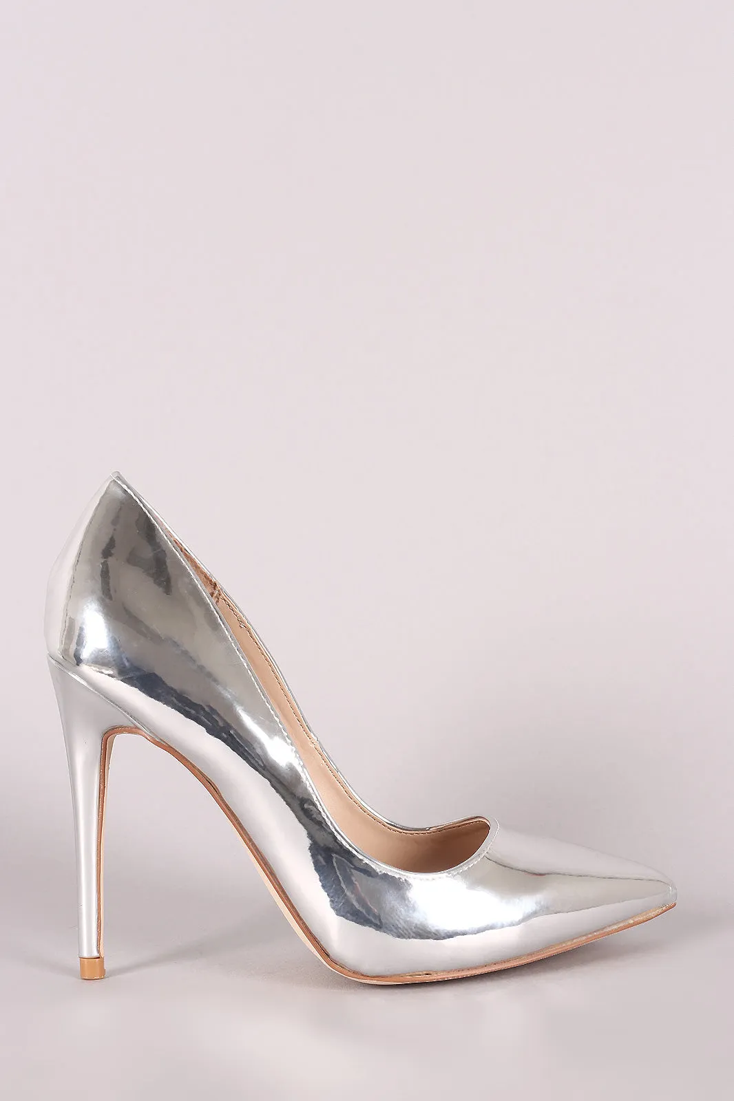 Anne Michelle Patent Pointy Toe Stiletto Pump