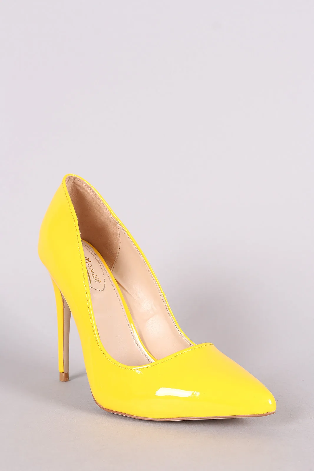 Anne Michelle Patent Pointy Toe Stiletto Pump