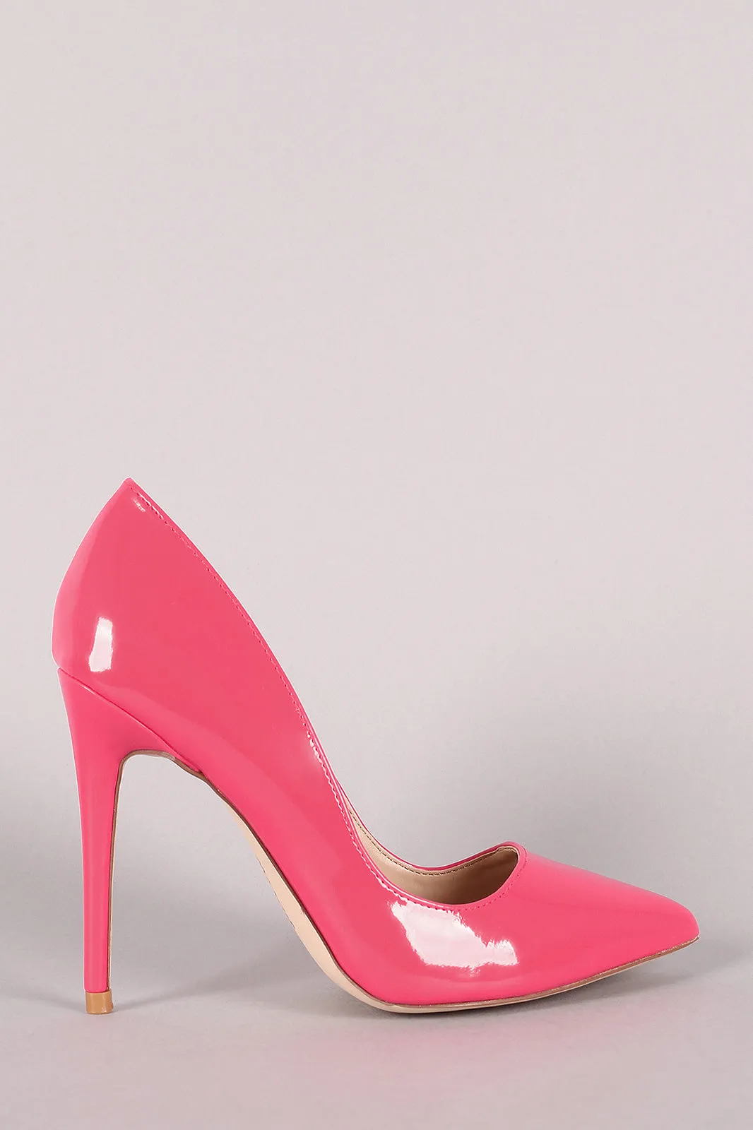 Anne Michelle Patent Pointy Toe Stiletto Pump