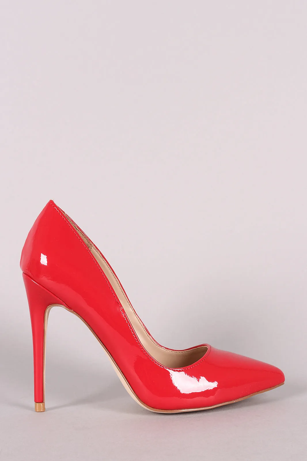 Anne Michelle Patent Pointy Toe Stiletto Pump