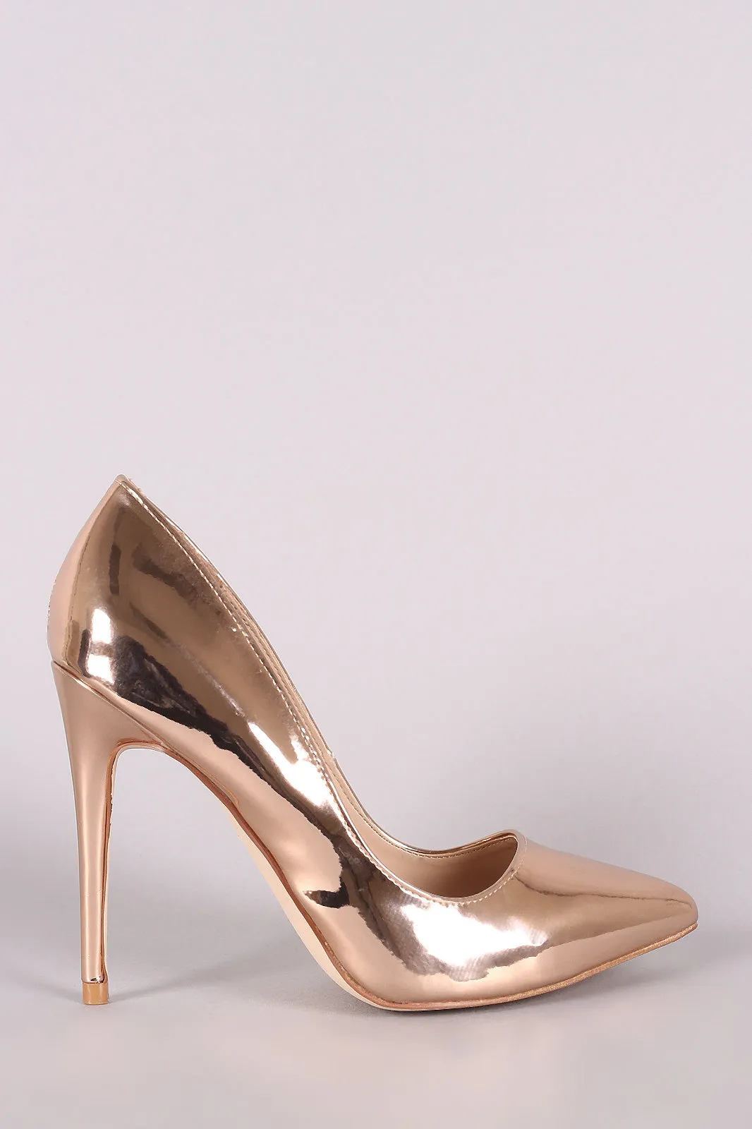 Anne Michelle Patent Pointy Toe Stiletto Pump