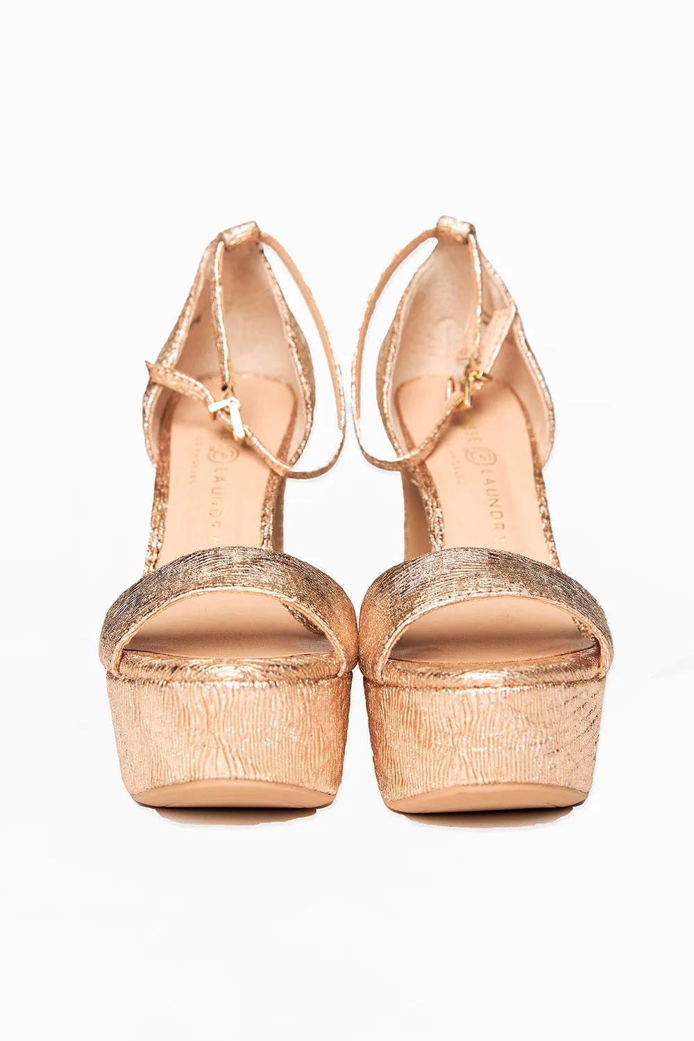 Asher Platform Heels - Gold