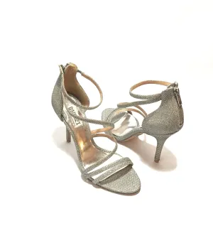 Badgley Mischka Silver Metallic D'ORSAY Heels | Gently Used |