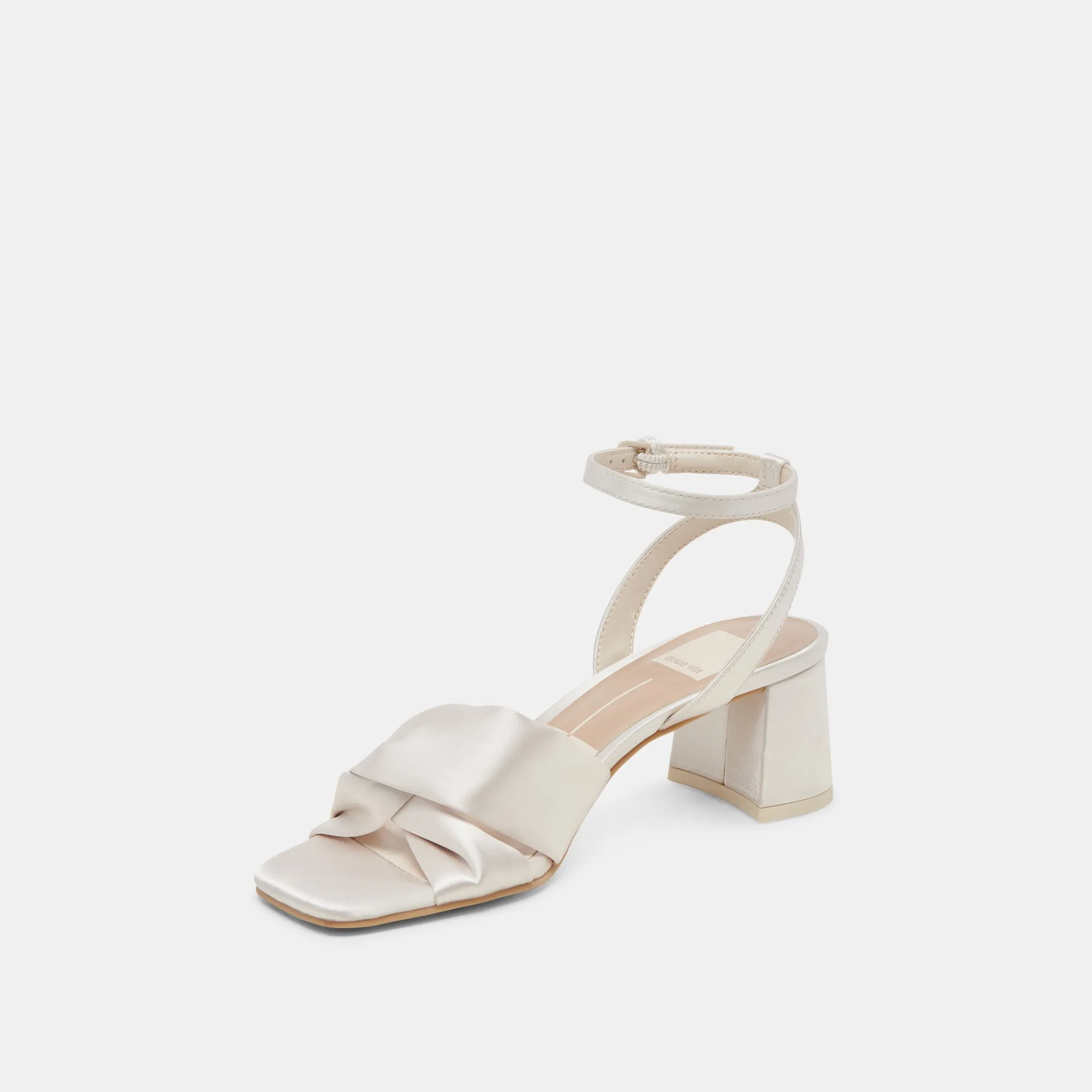 BRENNA HEELS IVORY SATIN