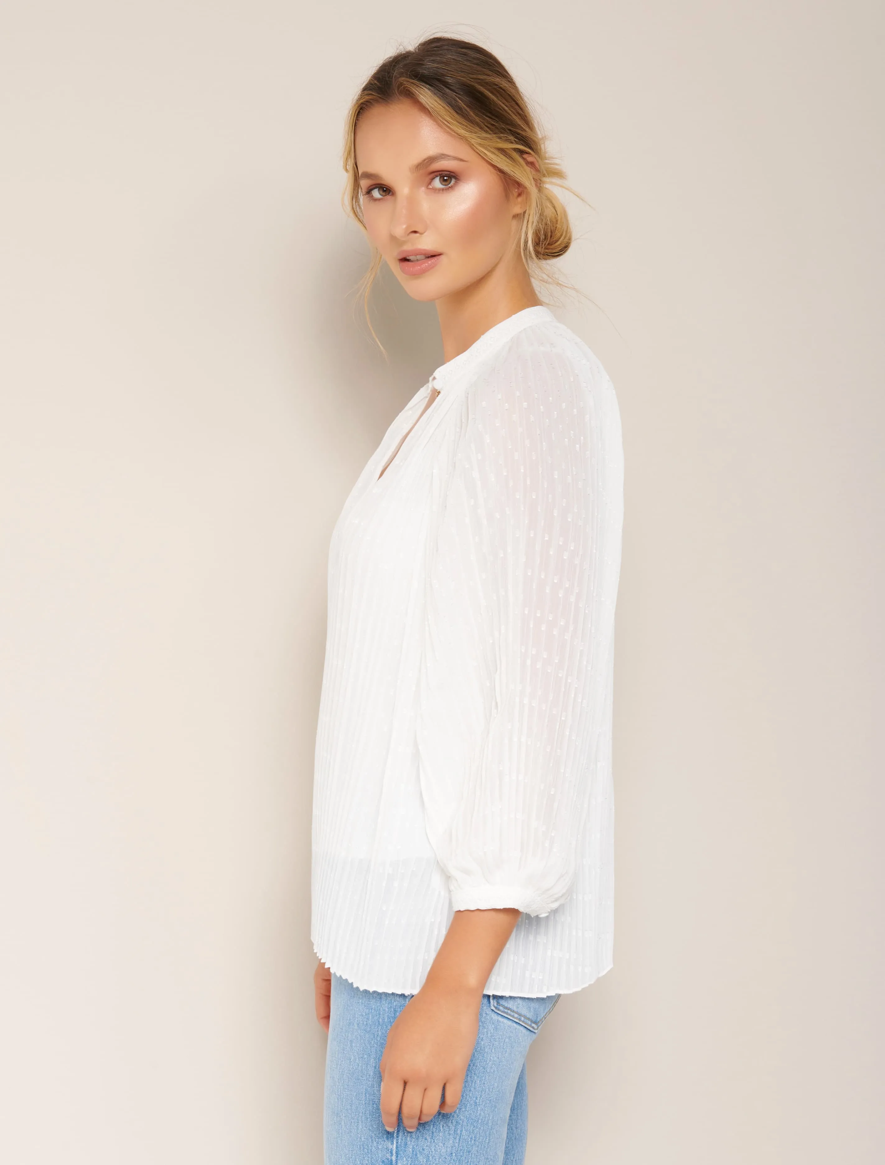 Brittany Pleated Blouse