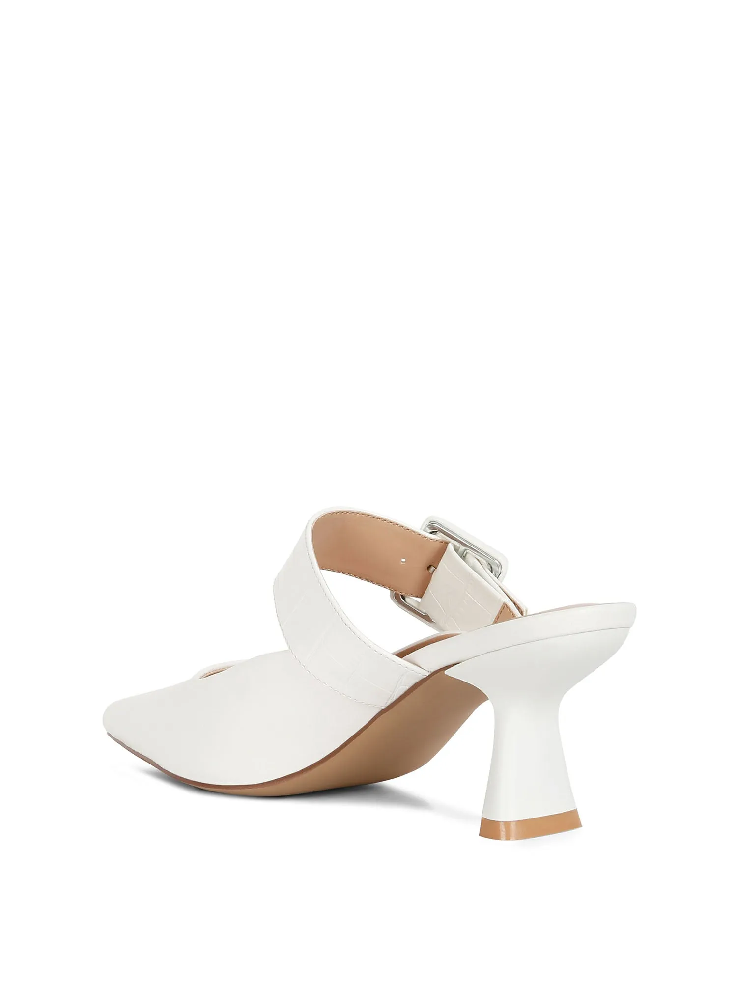 Buckle Mule Heel