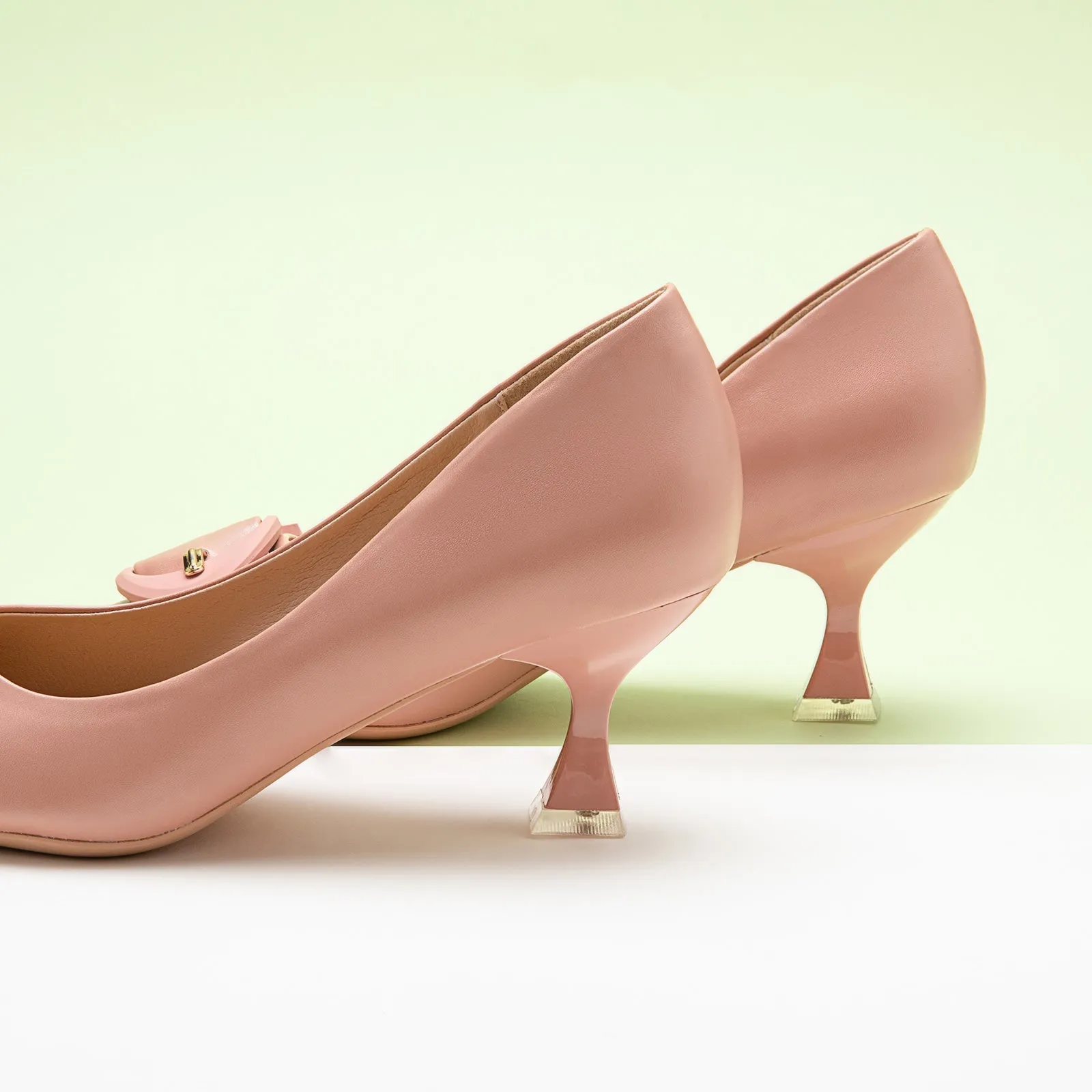 C Buckle Pumps (Olivia) Pink