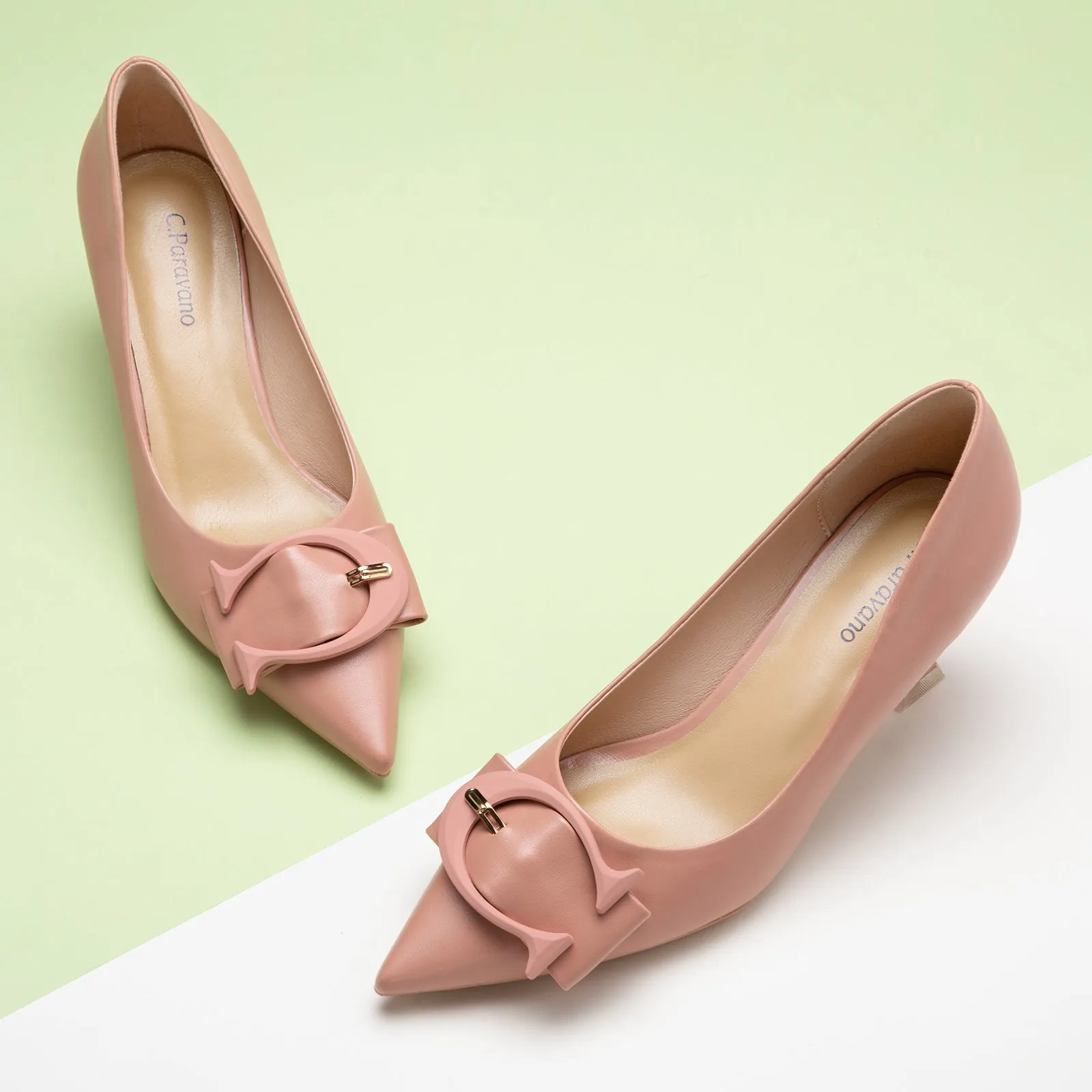 C Buckle Pumps (Olivia) Pink