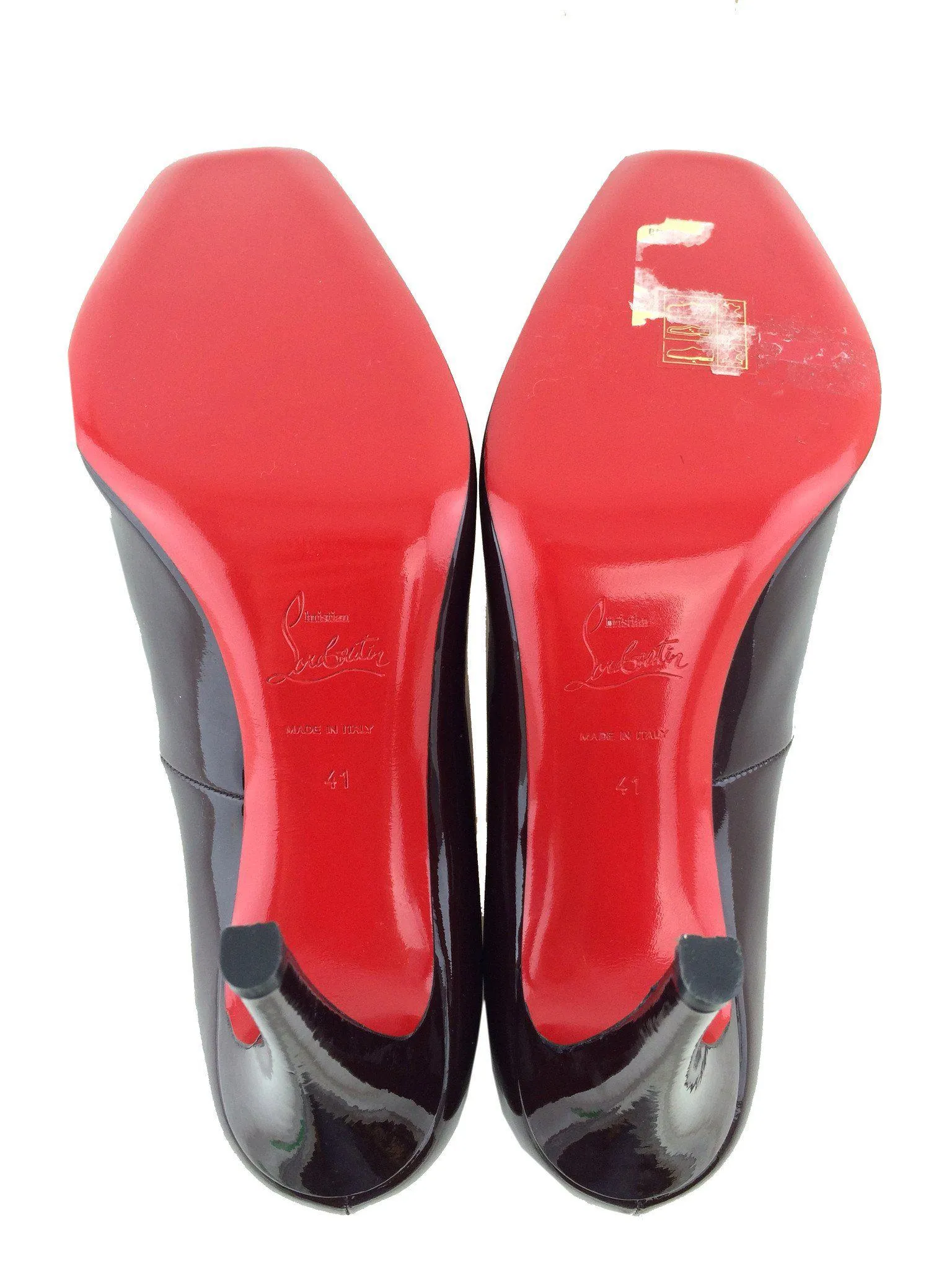 Christian Louboutin Patent Leather Particule Pumps Size 11 NEW