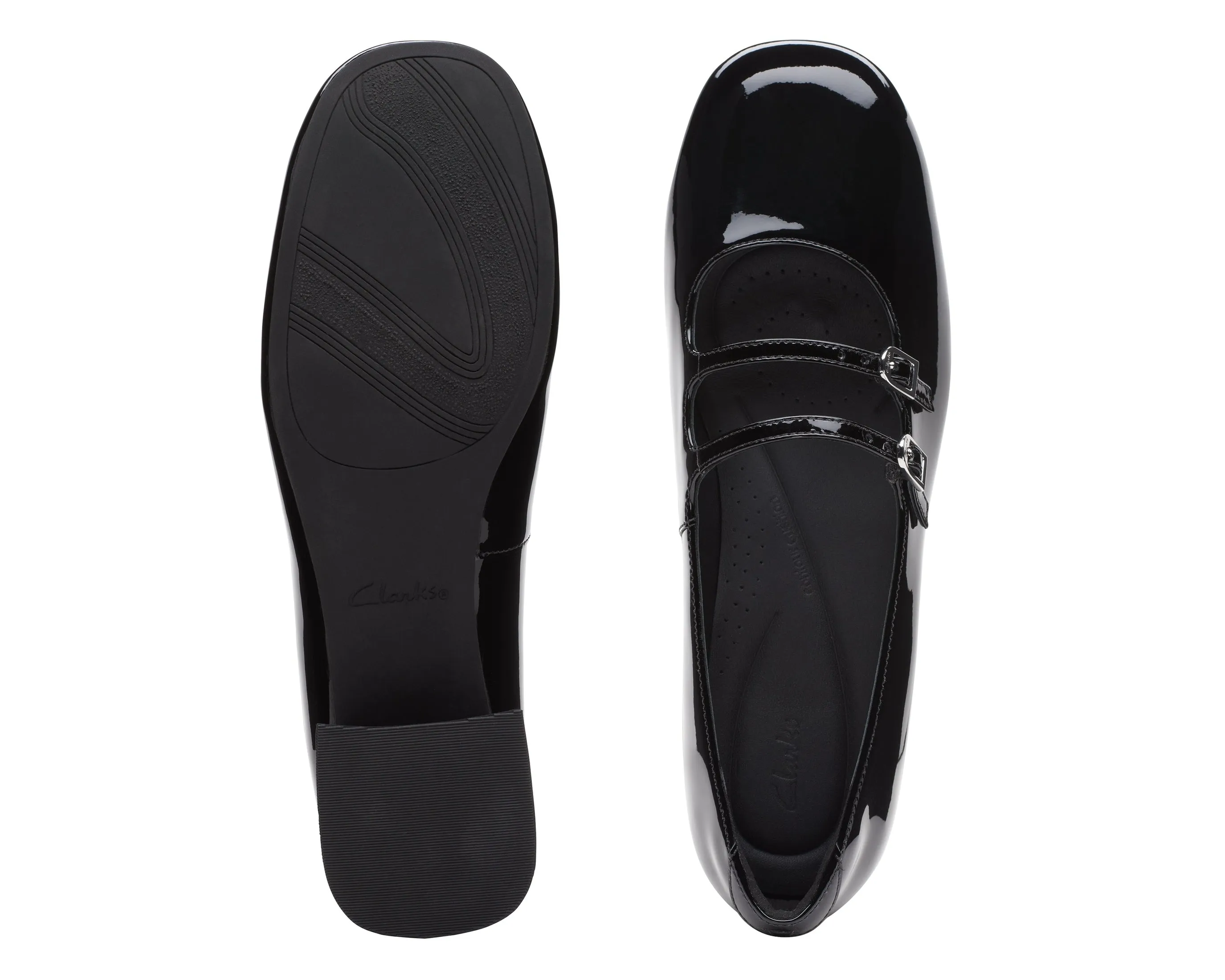 Clarks Daiss30 Shine Black Patent