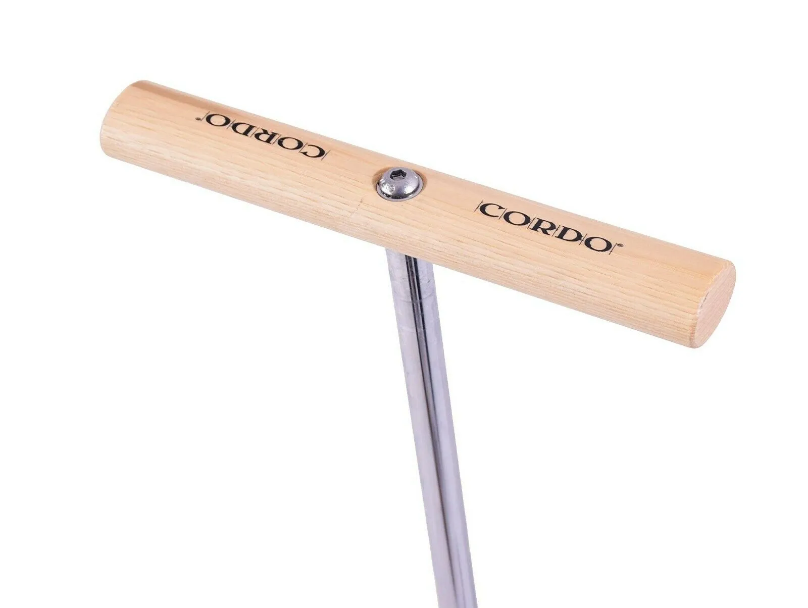 Cordo Inspire Traditional Wooden Handle Track Pump - High Volume - Digital Gauge