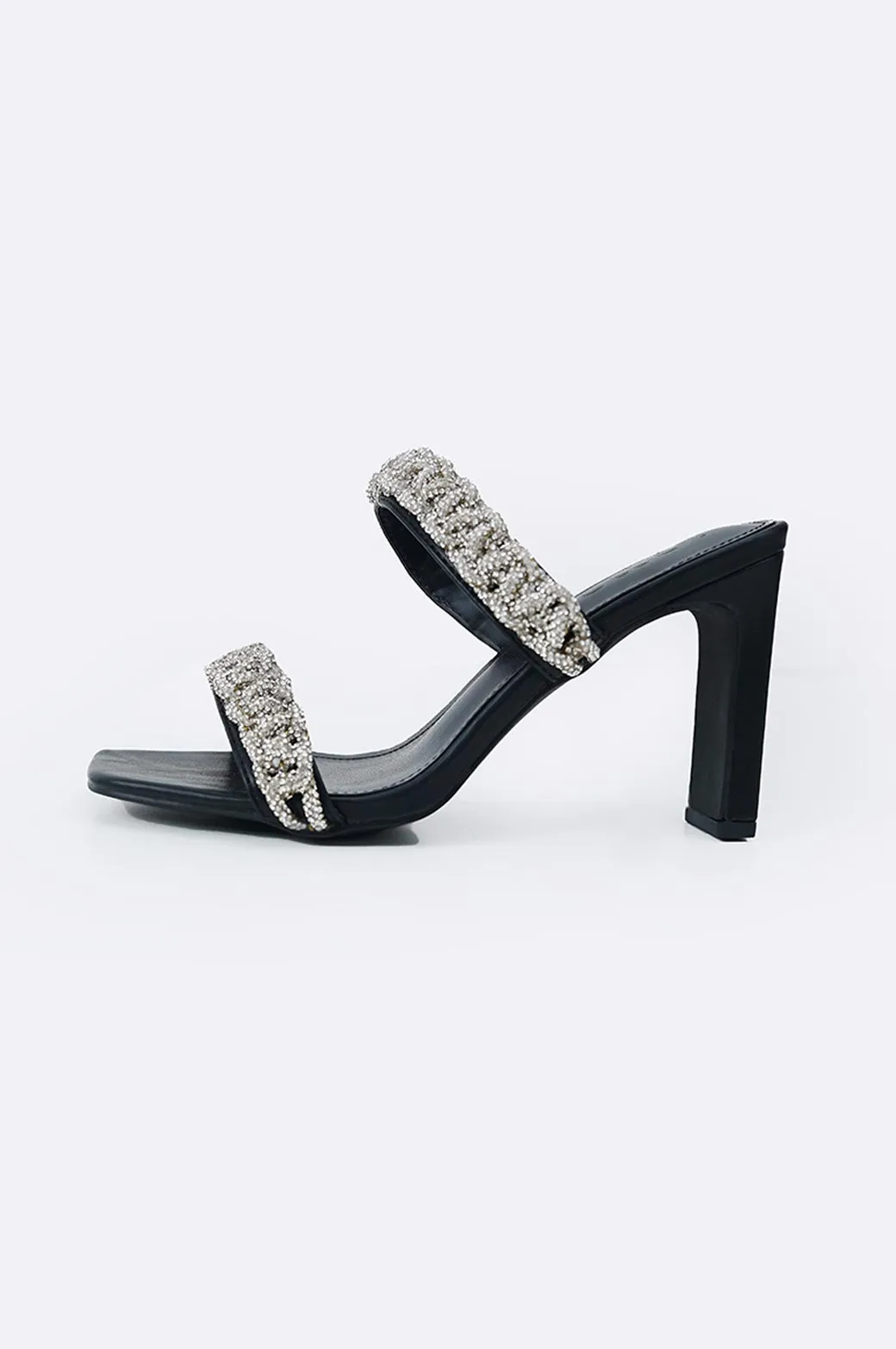 CRYSTAL ROPE HEEL