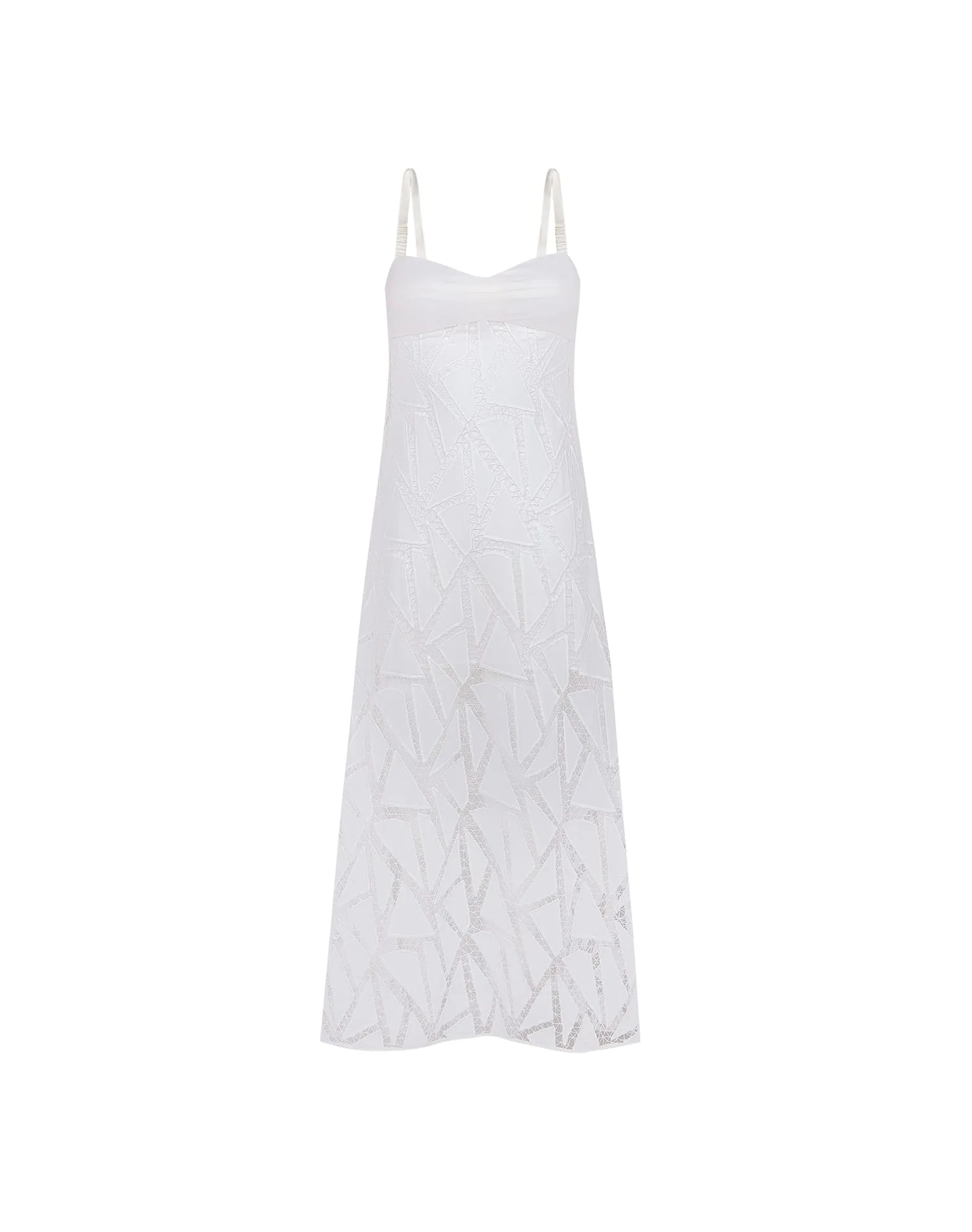 Eleni Long Dress - Off White