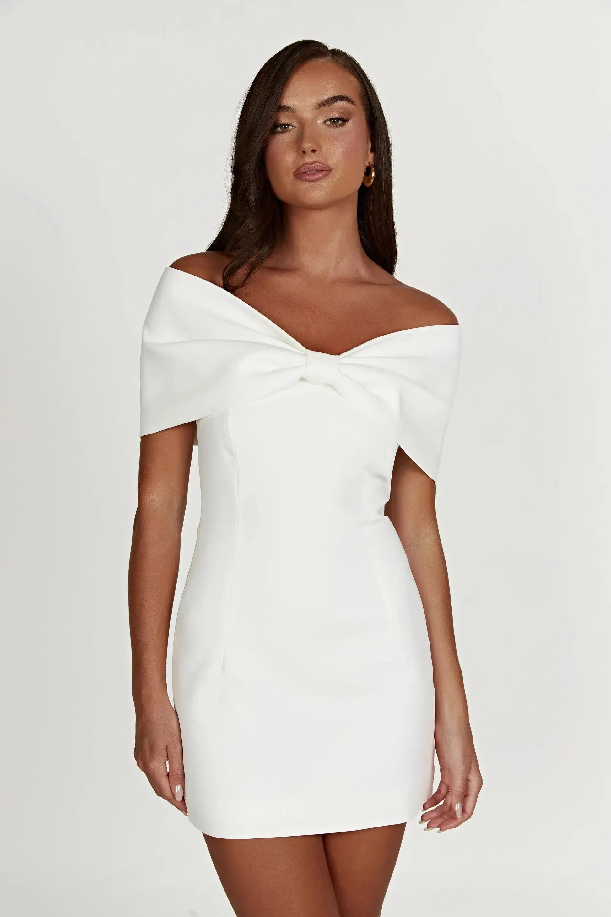 Faelina – Off-the-shoulder – Bow-accent dress