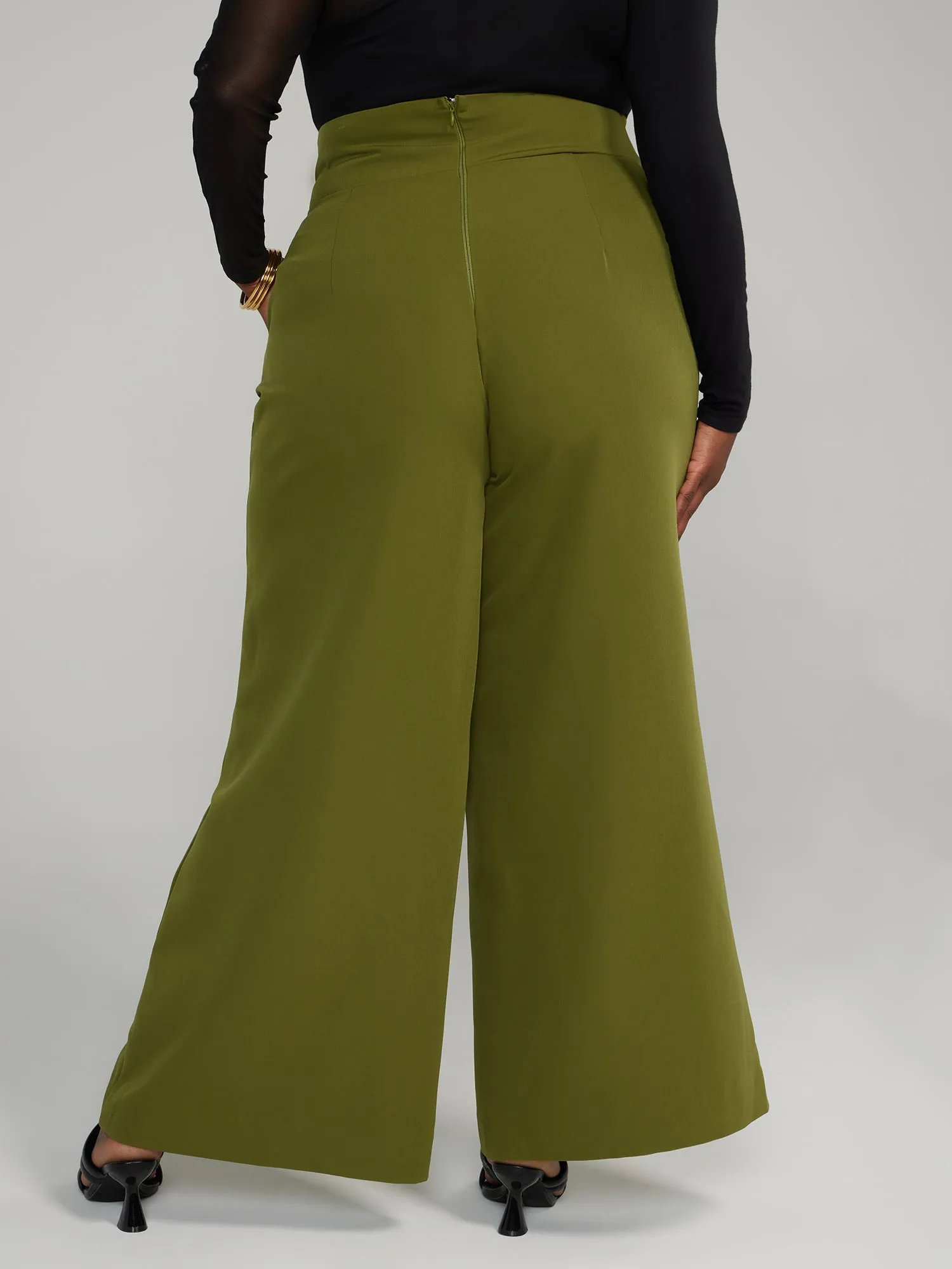 Fashion To Figure - Tie-Waist Wide Leg Pants