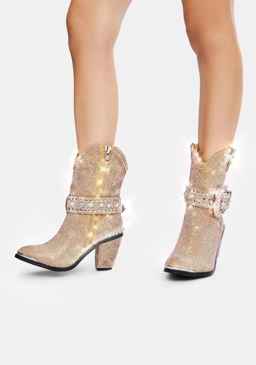 Golden Sheriff Shine Cowboy Boots