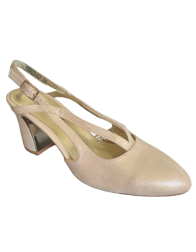 Kenzy Heels Gold Shimmer