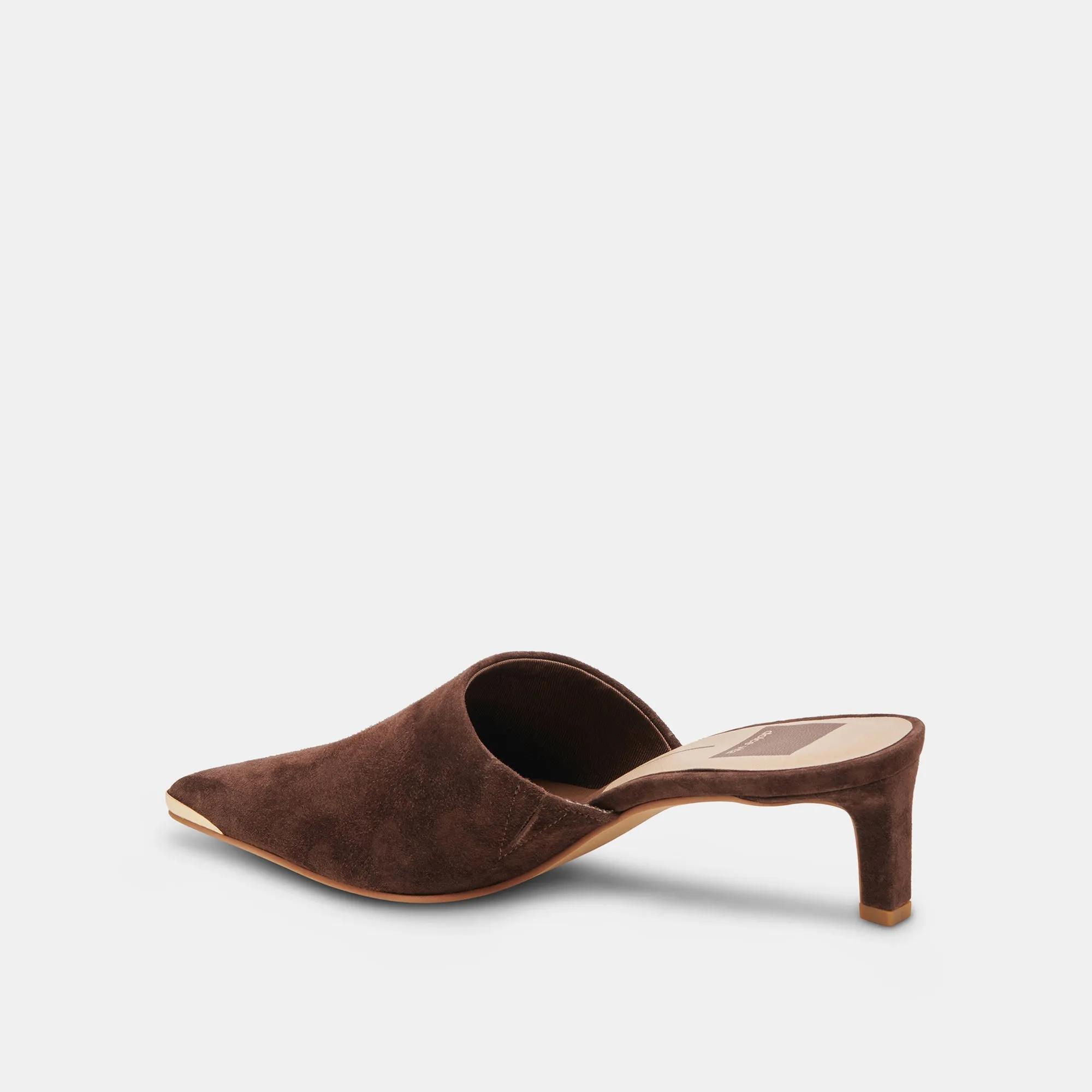 LEXY HEELS DK BROWN SUEDE