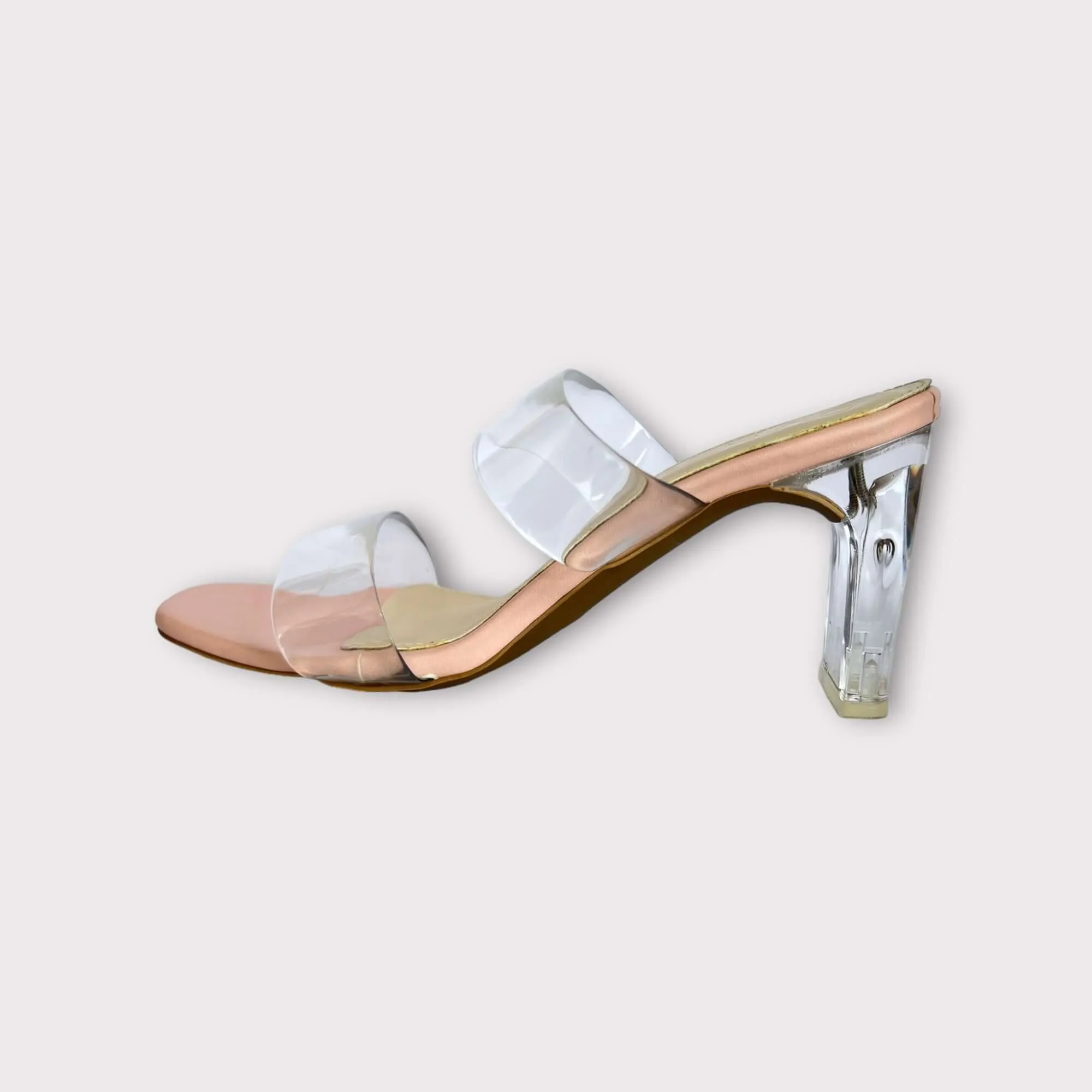 Light Pink Clear Straps and Transparent Heels X DC Mumbai