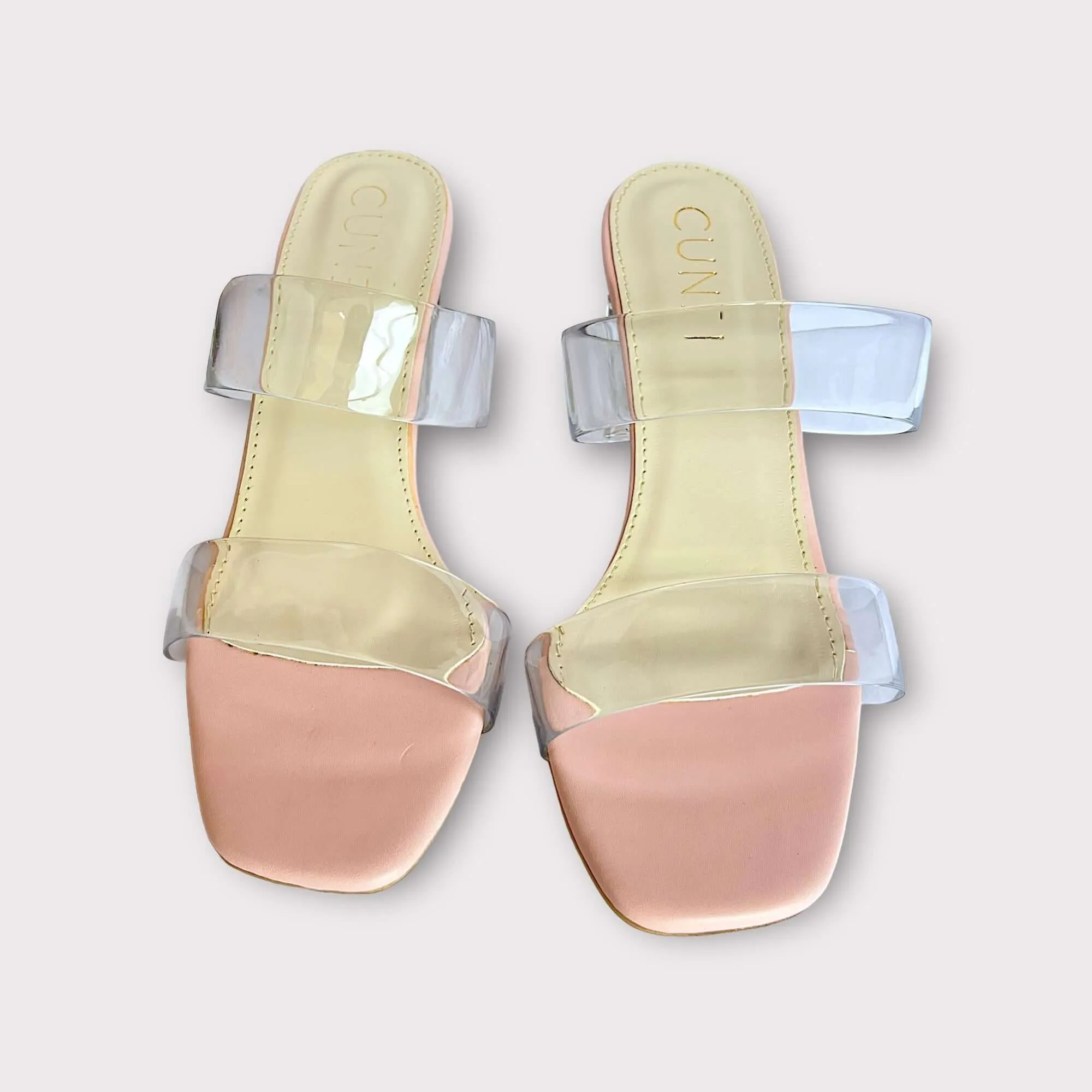 Light Pink Clear Straps and Transparent Heels X DC Mumbai