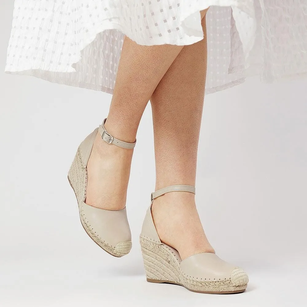 Malka Almond Espadrille Wedges