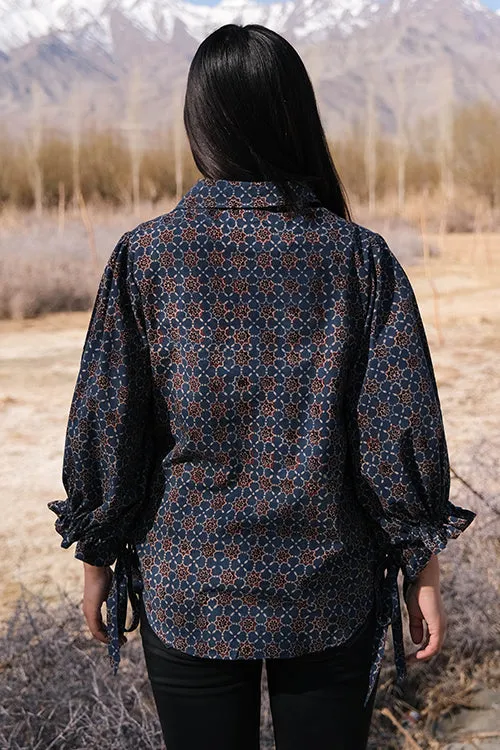 Okhai 'Storyteller' Pure Cotton Hand Block Printed Shirt