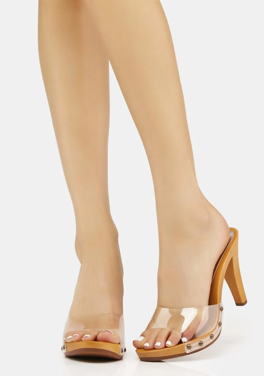 Paxe Clear Vinyl Heels