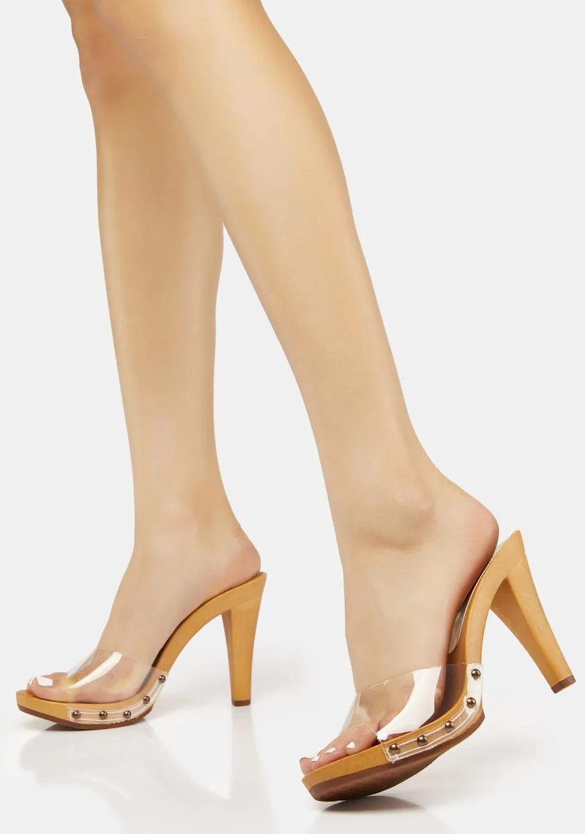 Paxe Clear Vinyl Heels