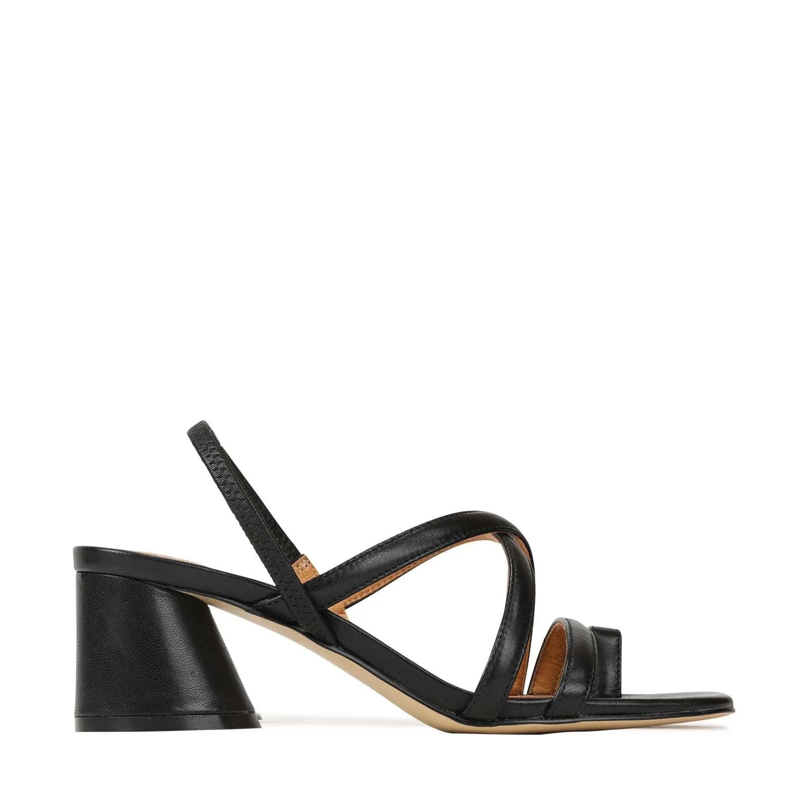 PETICE BLOCK HEEL SANDAL LEATHER