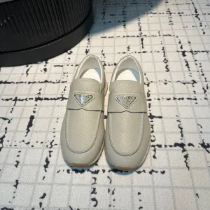 PRA SPORTY STYLE LOAFERS LIGHT GRAY CALFSKIN