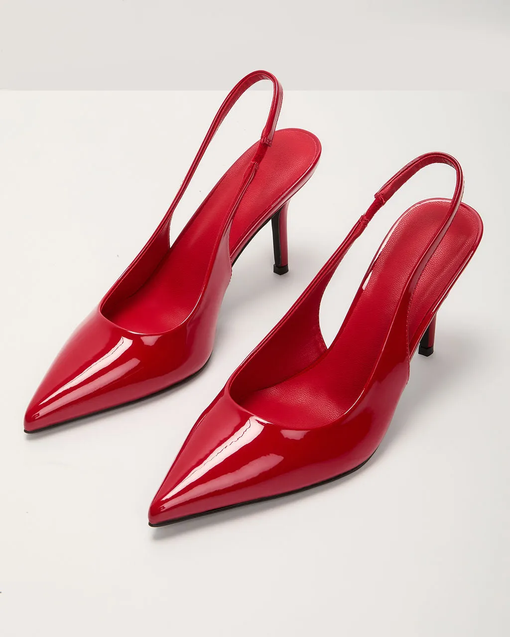 Right Here Slingback Patent Leather Heels