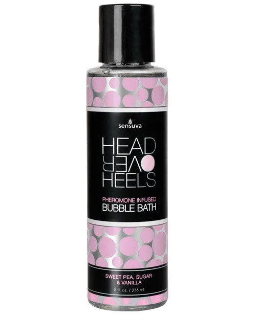 Sensuva Head Over Heels Bubble Bath - 8 Oz Vanilla-sugar-sweet Pea