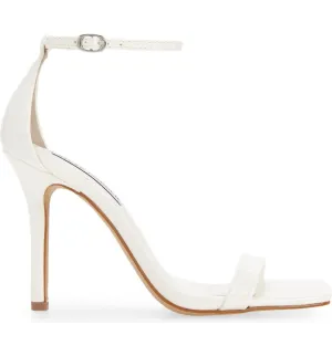 Steve Madden - Shaye - Ankle Strap Sandal Heels - White Patent