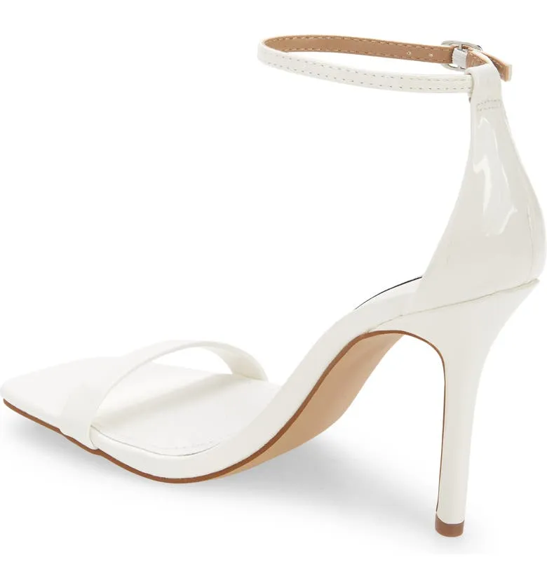 Steve Madden - Shaye - Ankle Strap Sandal Heels - White Patent