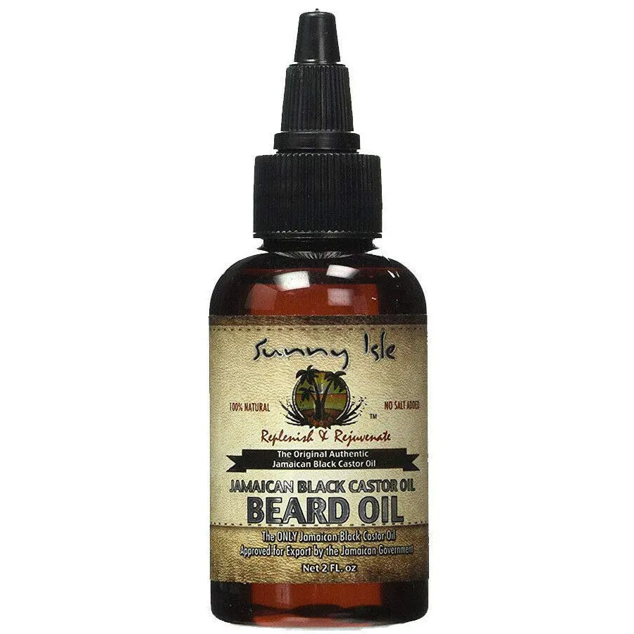 Sunny Isle Jamaican Black Castor Oil Beard Oil 2 oz