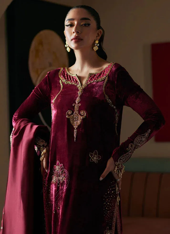 Velvet Revolt 23 - Verina Crimson Shirt And Dupatta