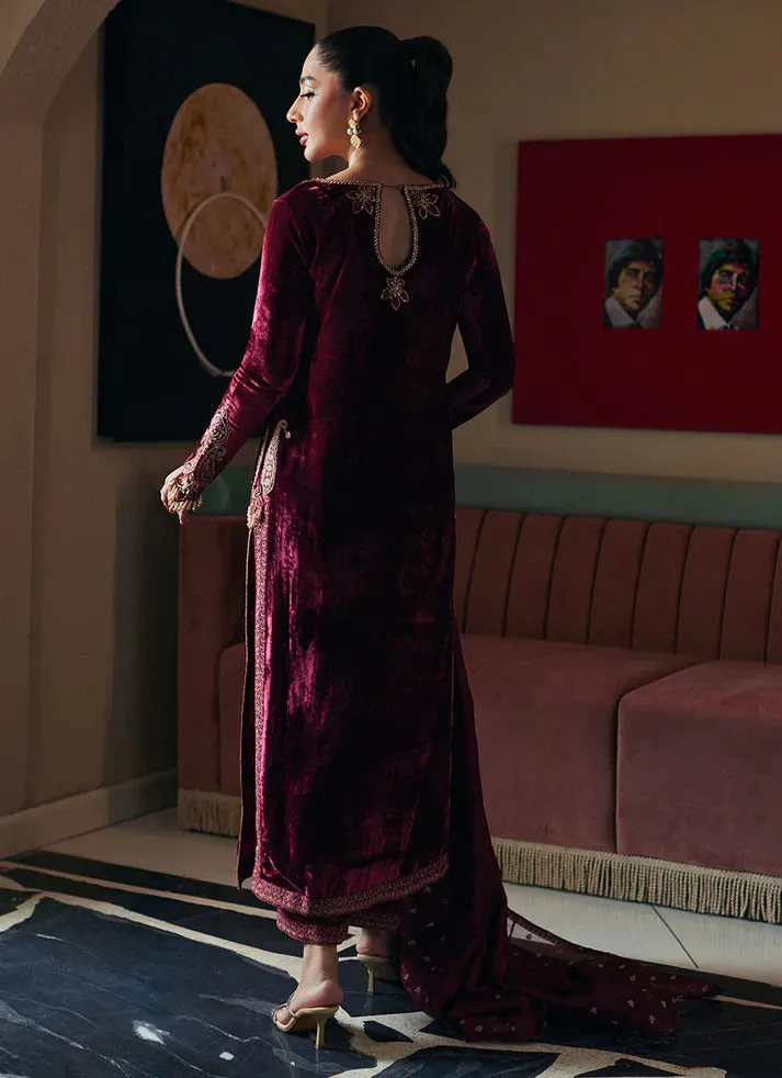 Velvet Revolt 23 - Verina Crimson Shirt And Dupatta