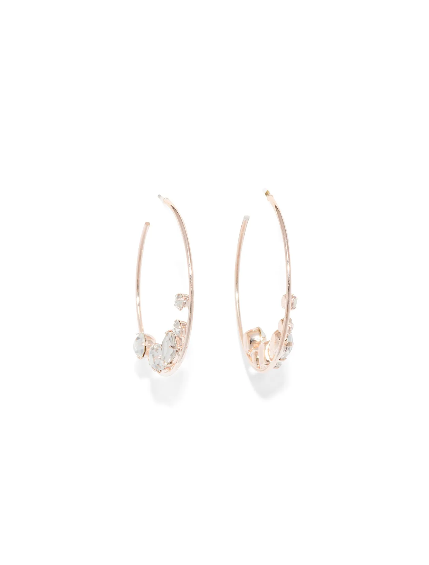 Wera Diamante Hoop Earrings