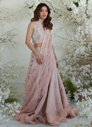 Winona Pink Lehnga Saree