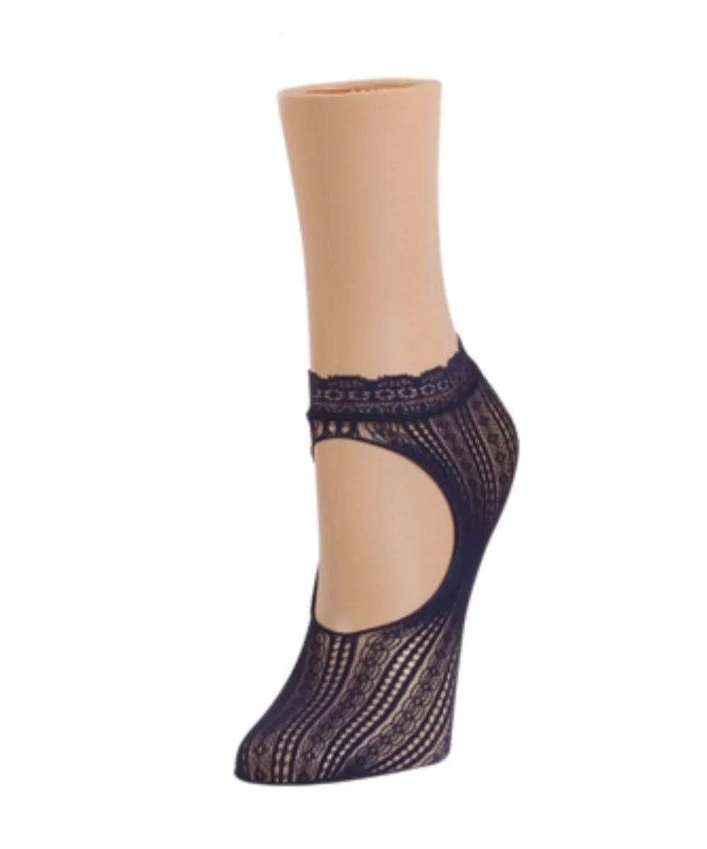 Women's Du-O Net Delicate Lace Loafer Socks